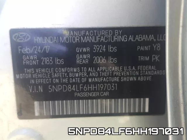5NPD84LF6HH197031 фото 2