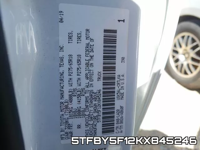 5TFBY5F12KX845246 фото 2