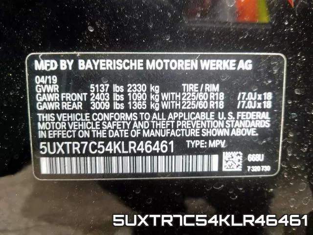 5UXTR7C54KLR46461 фото 2
