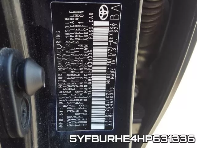 5YFBURHE4HP631336 фото 2