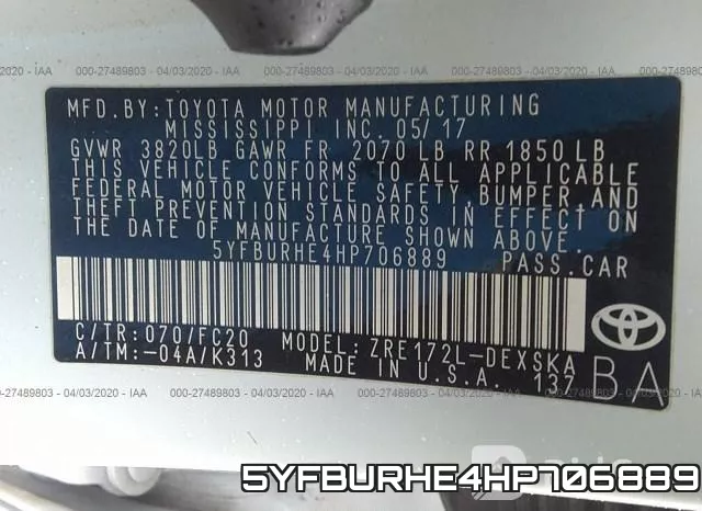 5YFBURHE4HP706889 фото 10