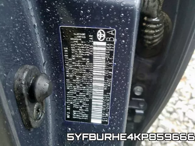 5YFBURHE4KP859666 фото 2