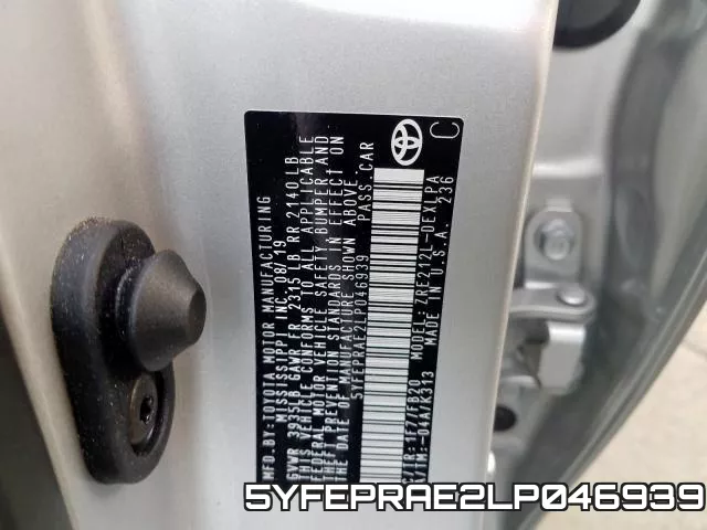 5YFEPRAE2LP046939 фото 2