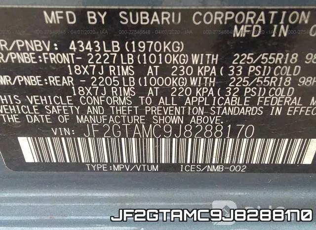 JF2GTAMC9J8288170 фото 10