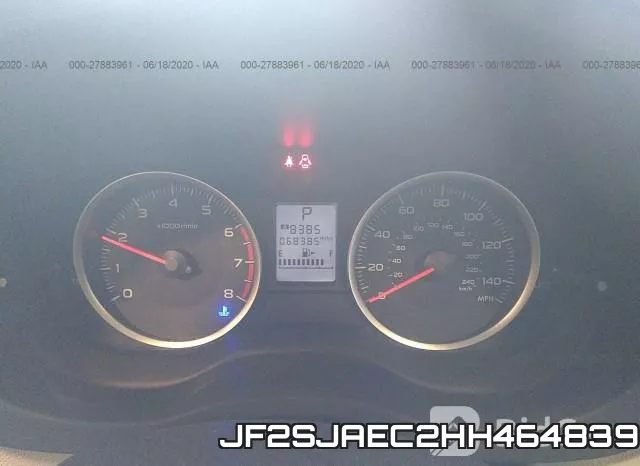 JF2SJAEC2HH464839 фото 8