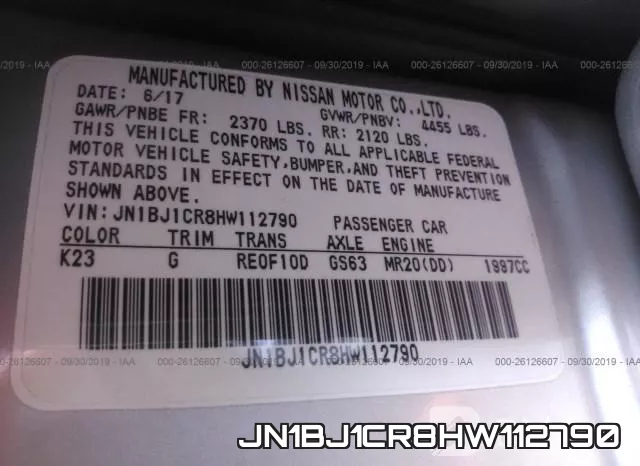 JN1BJ1CR8HW112790 фото 10