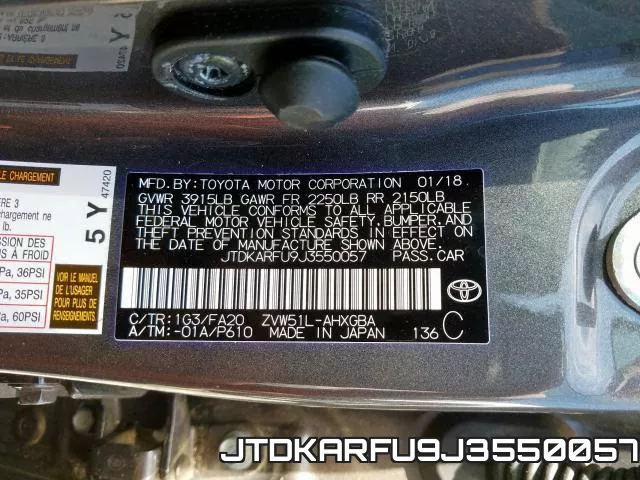 JTDKARFU9J3550057 фото 2