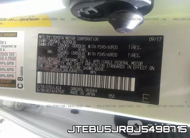 JTEBU5JR8J5498715 фото 10