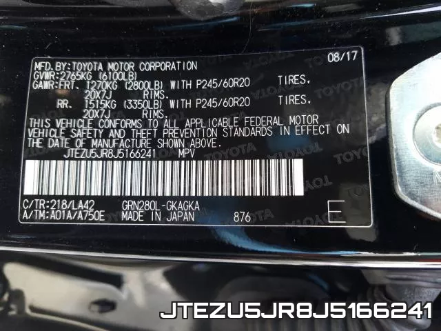 JTEZU5JR8J5166241 фото 2