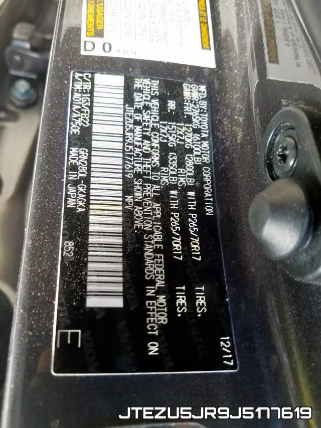 JTEZU5JR9J5177619 фото 2