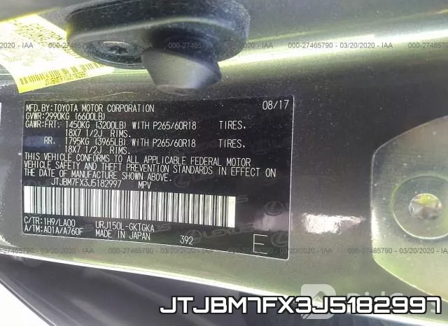 JTJBM7FX3J5182997 фото 10