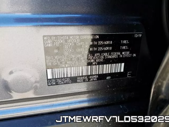 JTMEWRFV7LD532029 фото 2