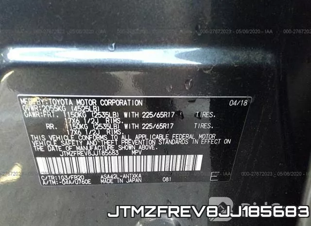 JTMZFREV8JJ185683 фото 10