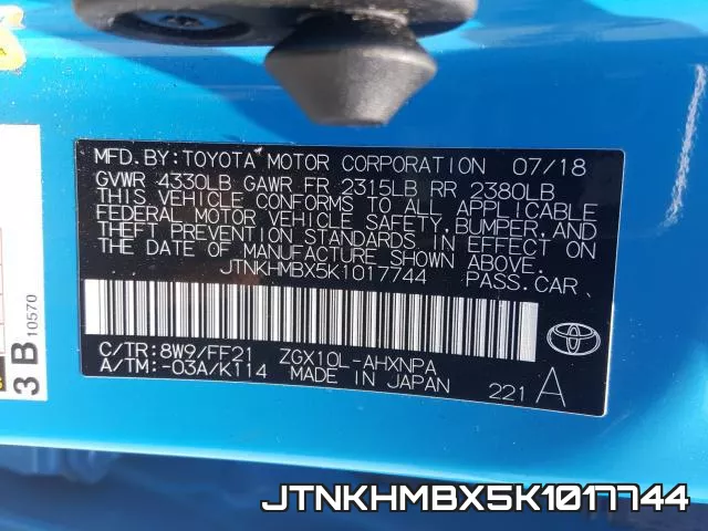 JTNKHMBX5K1017744 фото 2