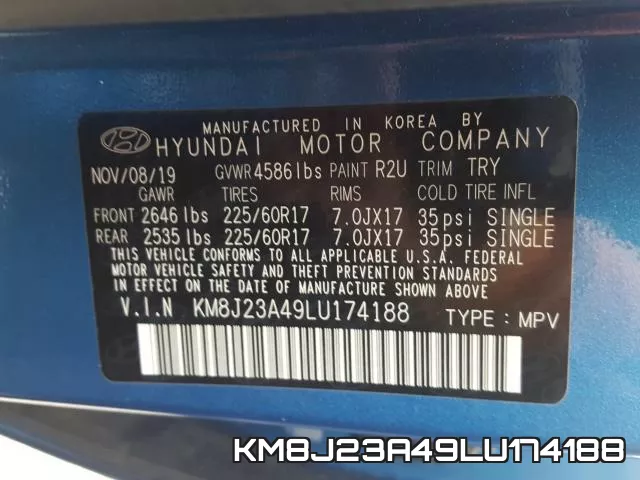 KM8J23A49LU174188 фото 2