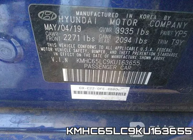 KMHC65LC9KU163655 фото 10