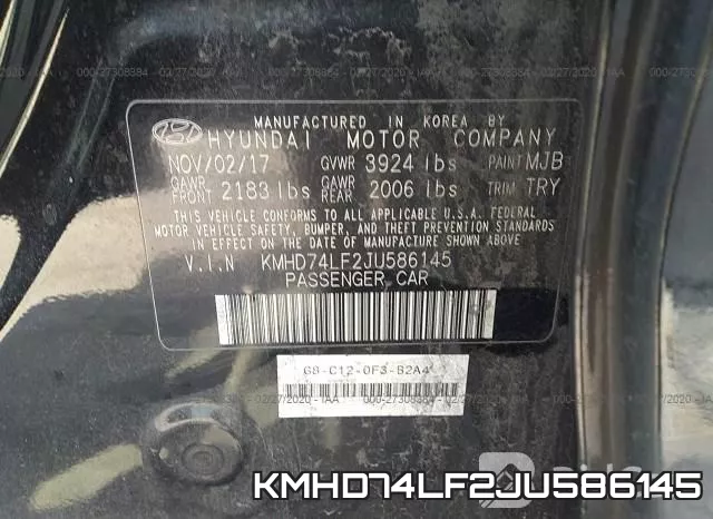 KMHD74LF2JU586145 фото 10