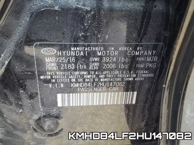 KMHD84LF2HU147082 фото 2