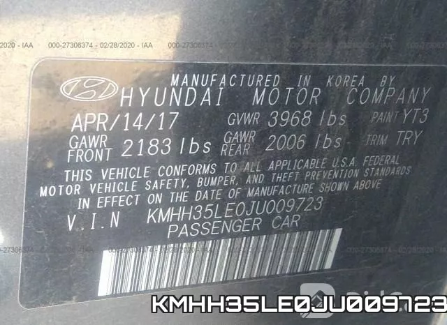 KMHH35LE0JU009723 фото 10