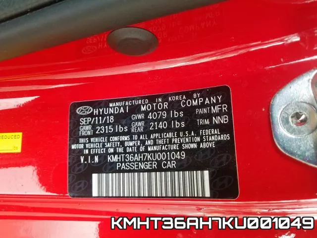 KMHT36AH7KU001049 фото 2