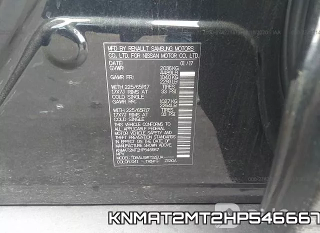KNMAT2MT2HP546667 фото 10