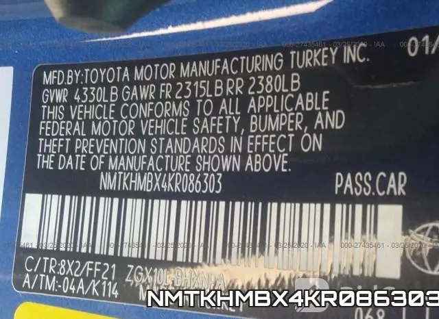 NMTKHMBX4KR086303 фото 10