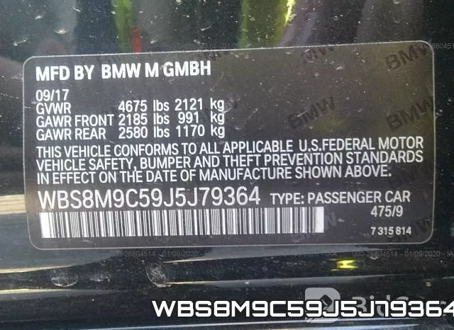 WBS8M9C59J5J79364 фото 10