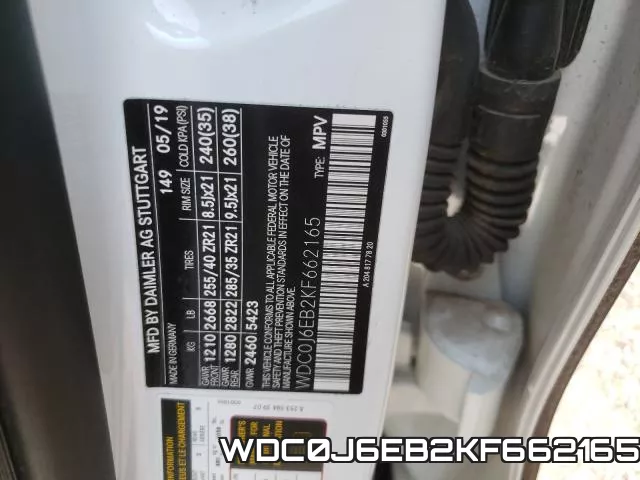 WDC0J6EB2KF662165 фото 2
