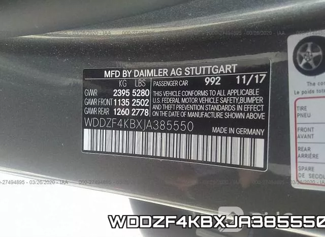 WDDZF4KBXJA385550 фото 10