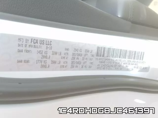 1C4RDHDG8JC461397 фото 2