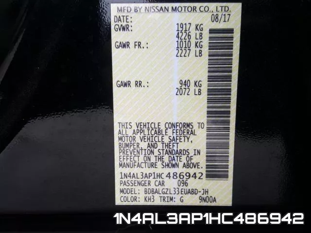 1N4AL3AP1HC486942 фото 2