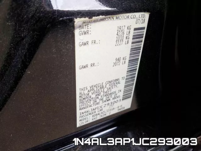 1N4AL3AP1JC293003 фото 2