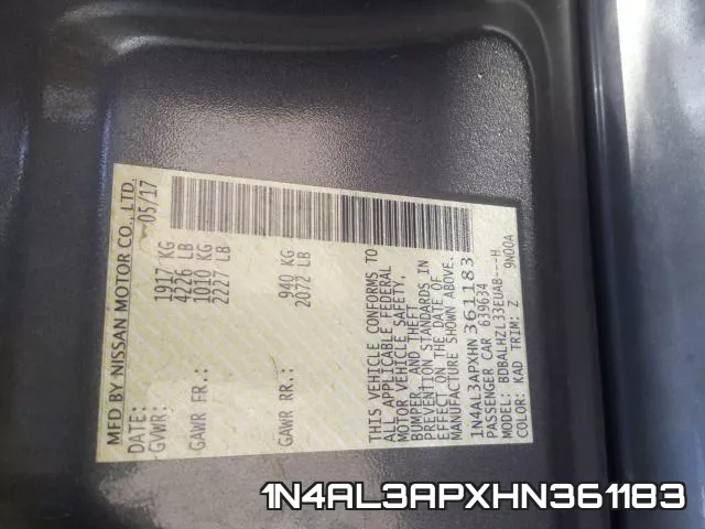 1N4AL3APXHN361183 фото 2