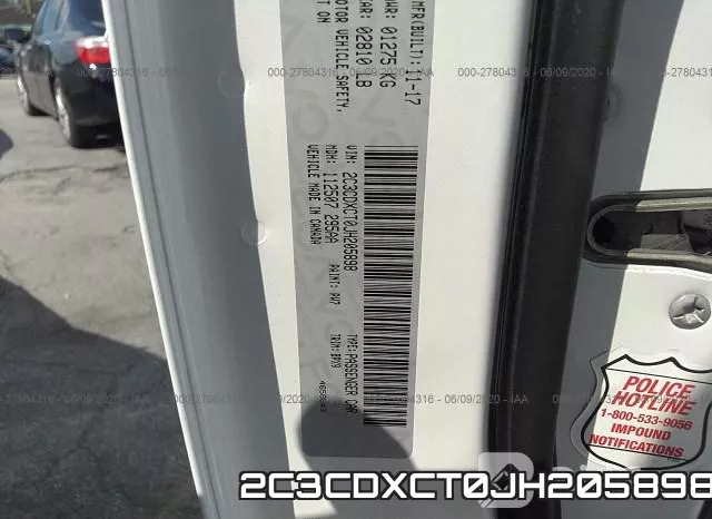 2C3CDXCT0JH205898 фото 10