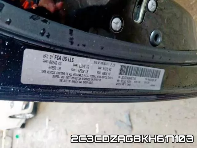 2C3CDZAG8KH617103 фото 2