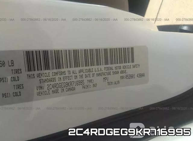 2C4RDGEG9KR716995 фото 9