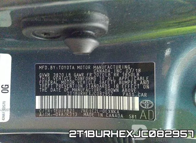 2T1BURHEXJC082957 фото 10