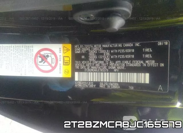 2T2BZMCA8JC165579 фото 10