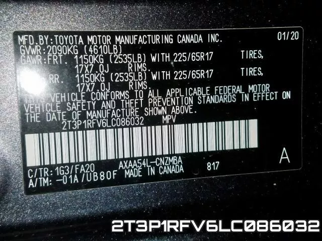2T3P1RFV6LC086032 фото 2
