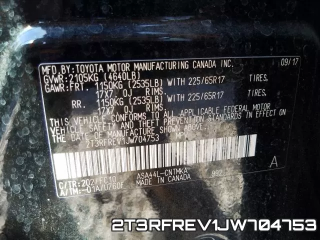 2T3RFREV1JW704753 фото 2