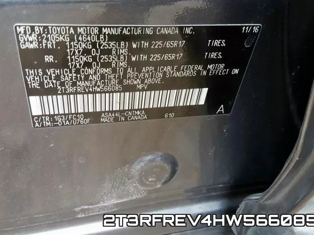 2T3RFREV4HW566085 фото 2