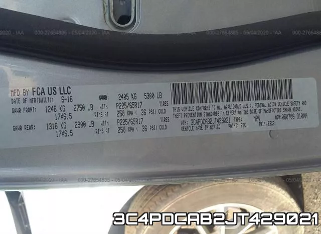 3C4PDCAB2JT429021 фото 10