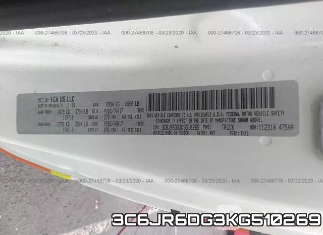 3C6JR6DG3KG510269 фото 10