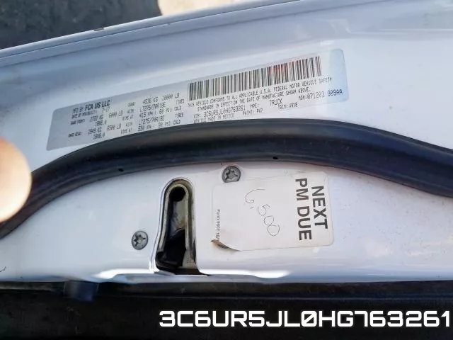 3C6UR5JL0HG763261 фото 2
