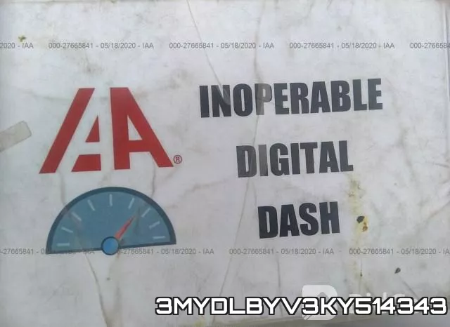 3MYDLBYV3KY514343 фото 8