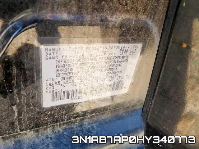 3N1AB7AP0HY340773 фото 2