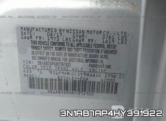 3N1AB7AP4HY391922 фото 10