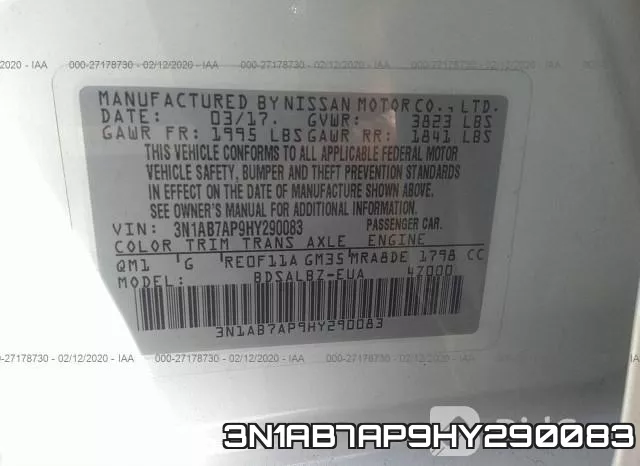 3N1AB7AP9HY290083 фото 10