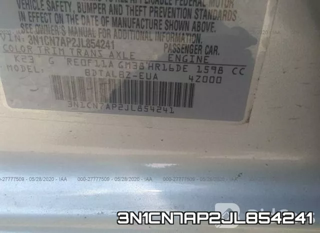 3N1CN7AP2JL854241 фото 10