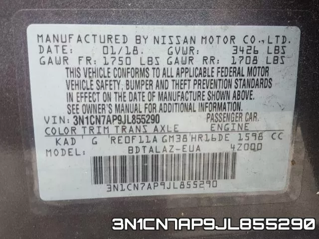 3N1CN7AP9JL855290 фото 2